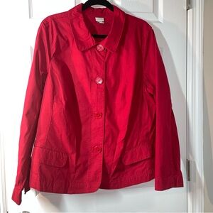 Venezia red jacket, size 18/20